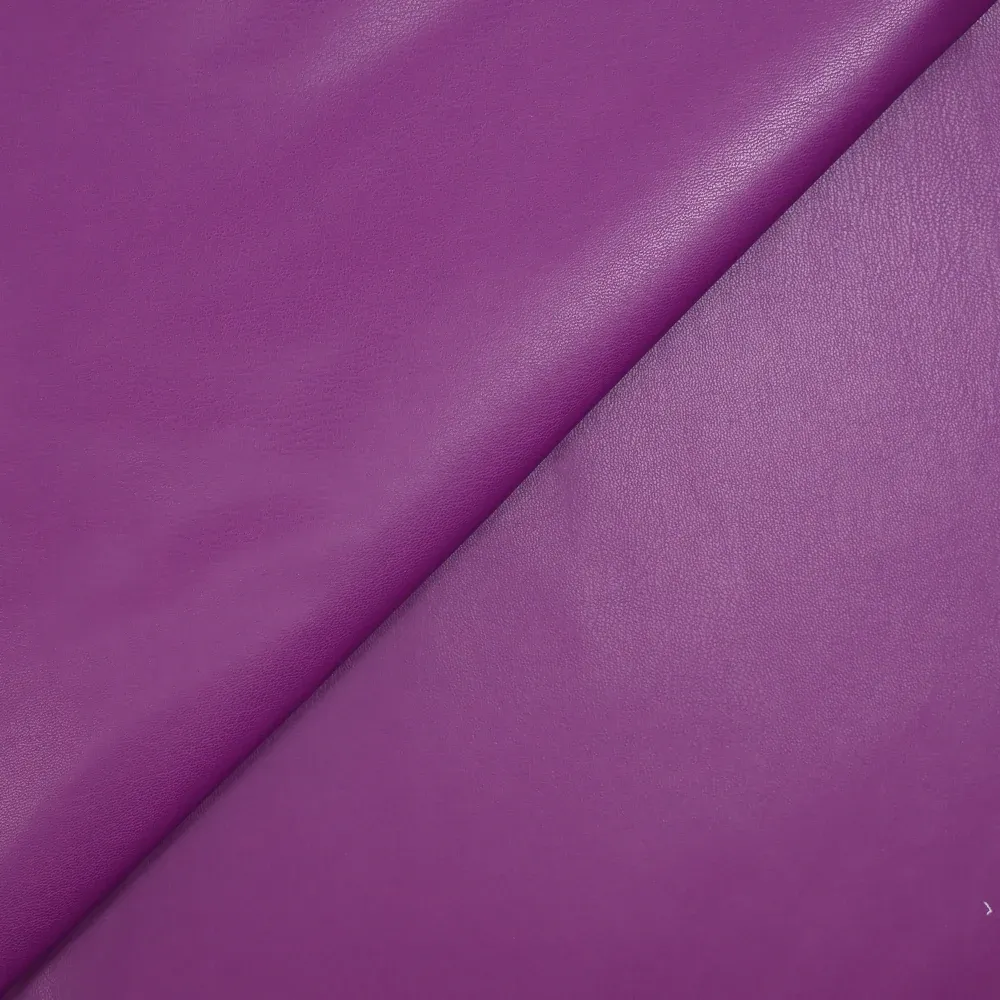 Simili cuir envers suédine violine