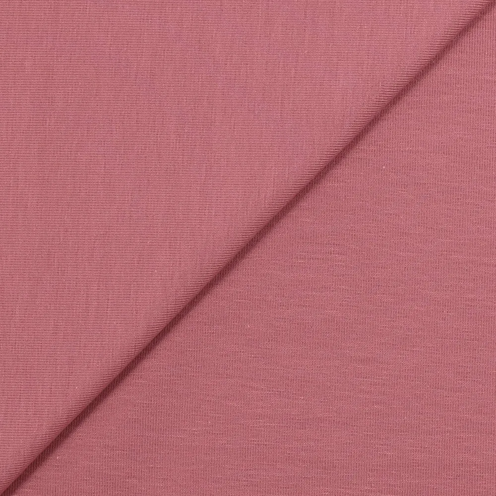 Jersey coton Bio bois de rose
