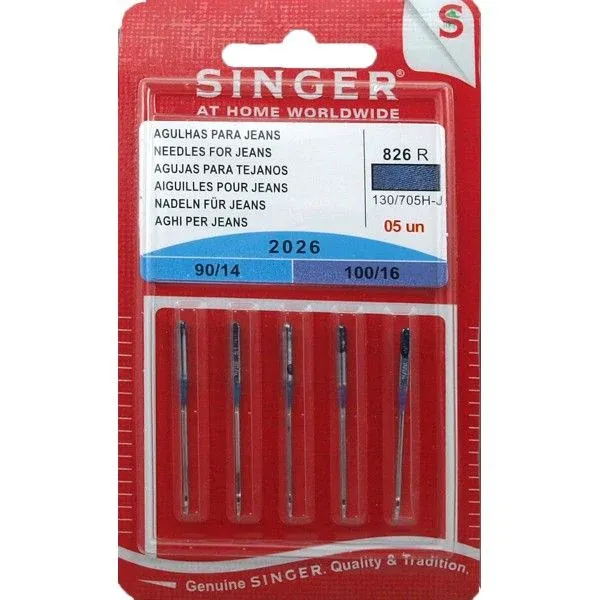 Blister 5 aiguilles pour jean's