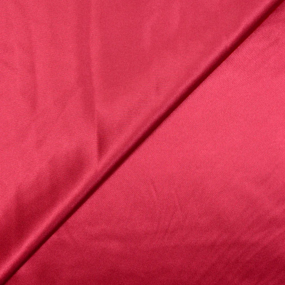 Satin Polyester uni rouge framboise – Image 2