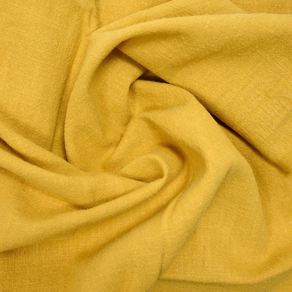 100% Lin lavé moutarde – Image 2