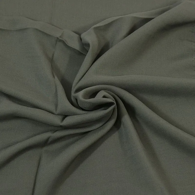 Voile viscose kaki – Image 3