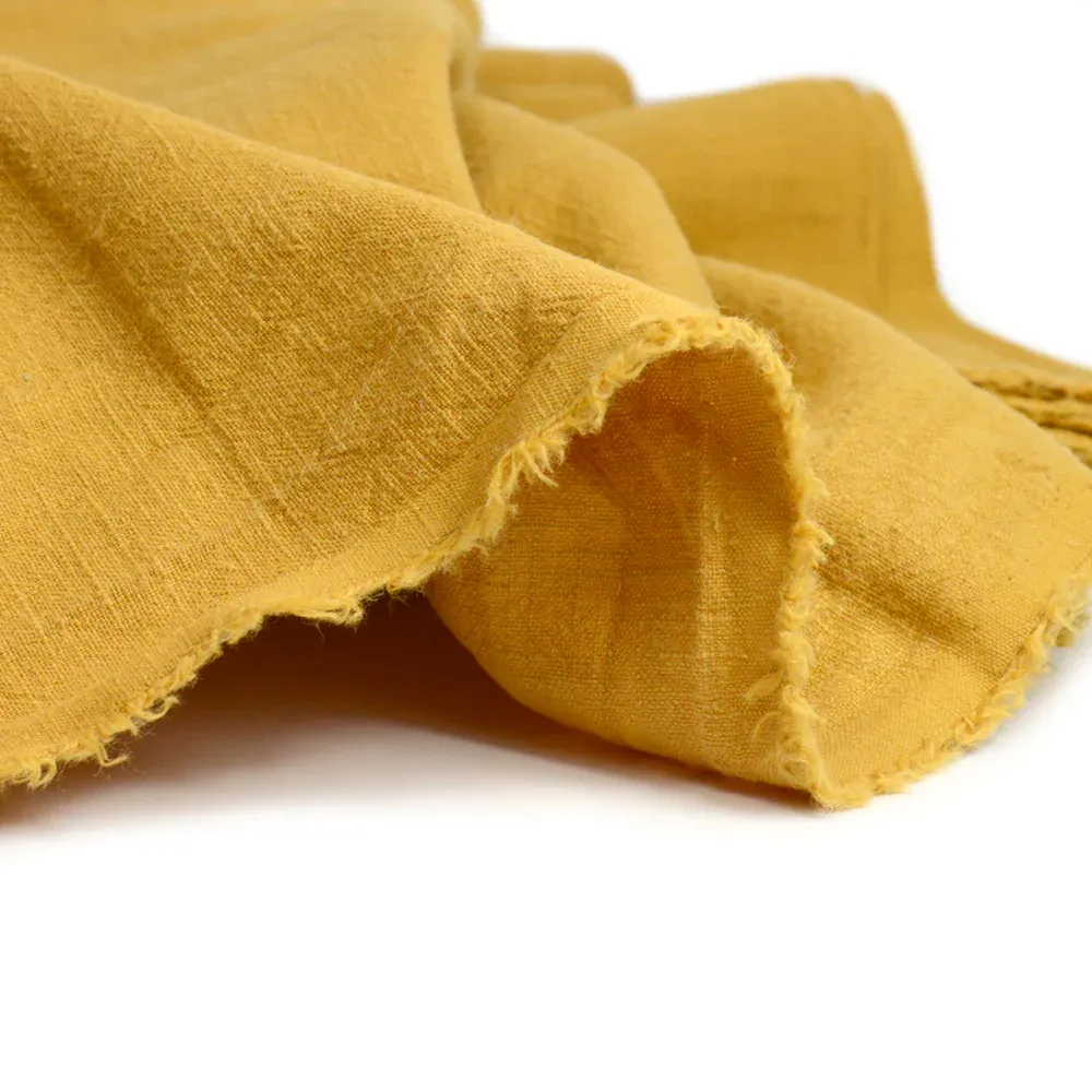 100% Lin lavé moutarde – Image 4