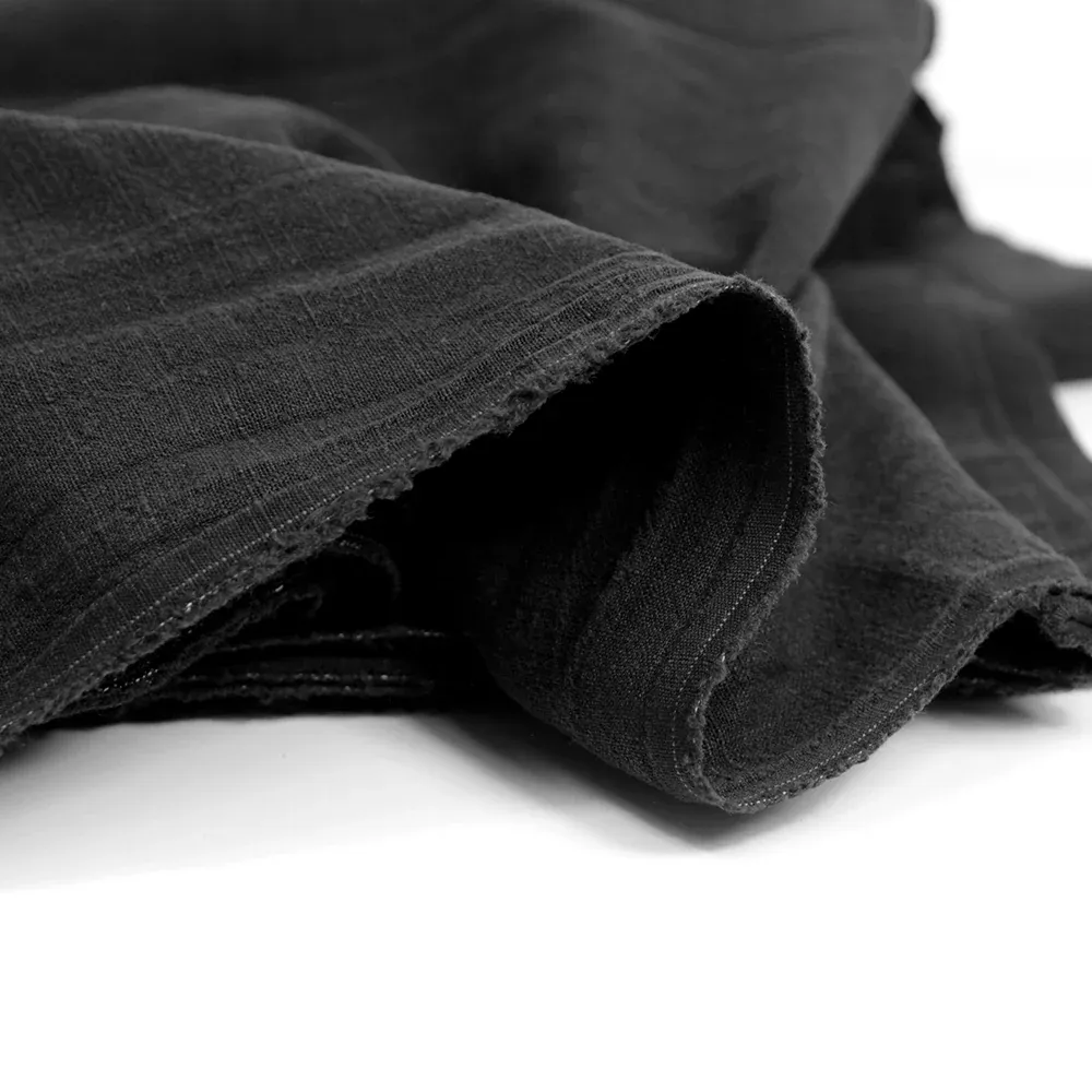 100% Lin lavé noir – Image 4