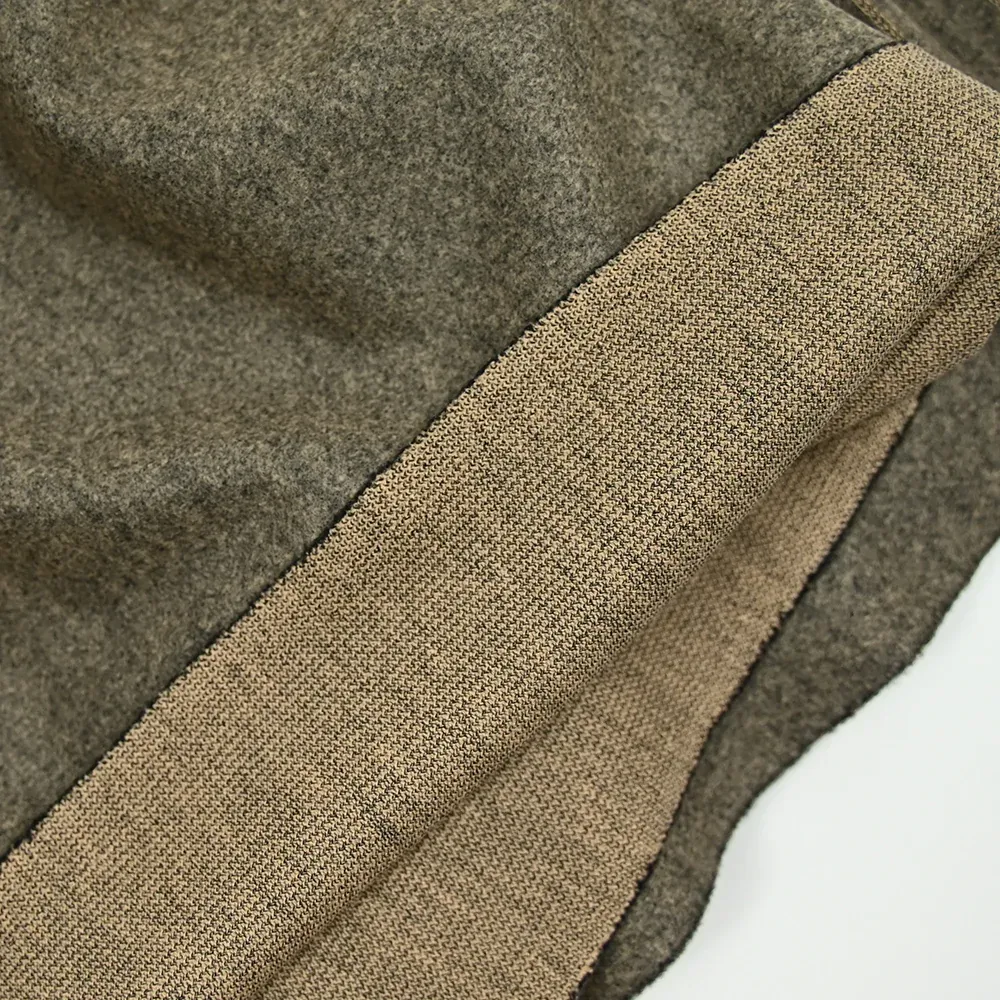 Caban polyester chiné beige – Image 4