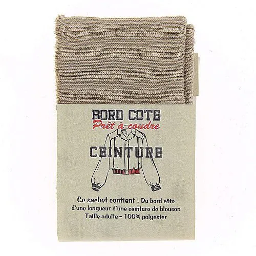 Bord côte ceinture - beige