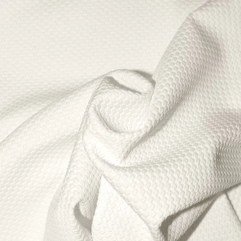 Jersey nid d'abeille écru – Image 3