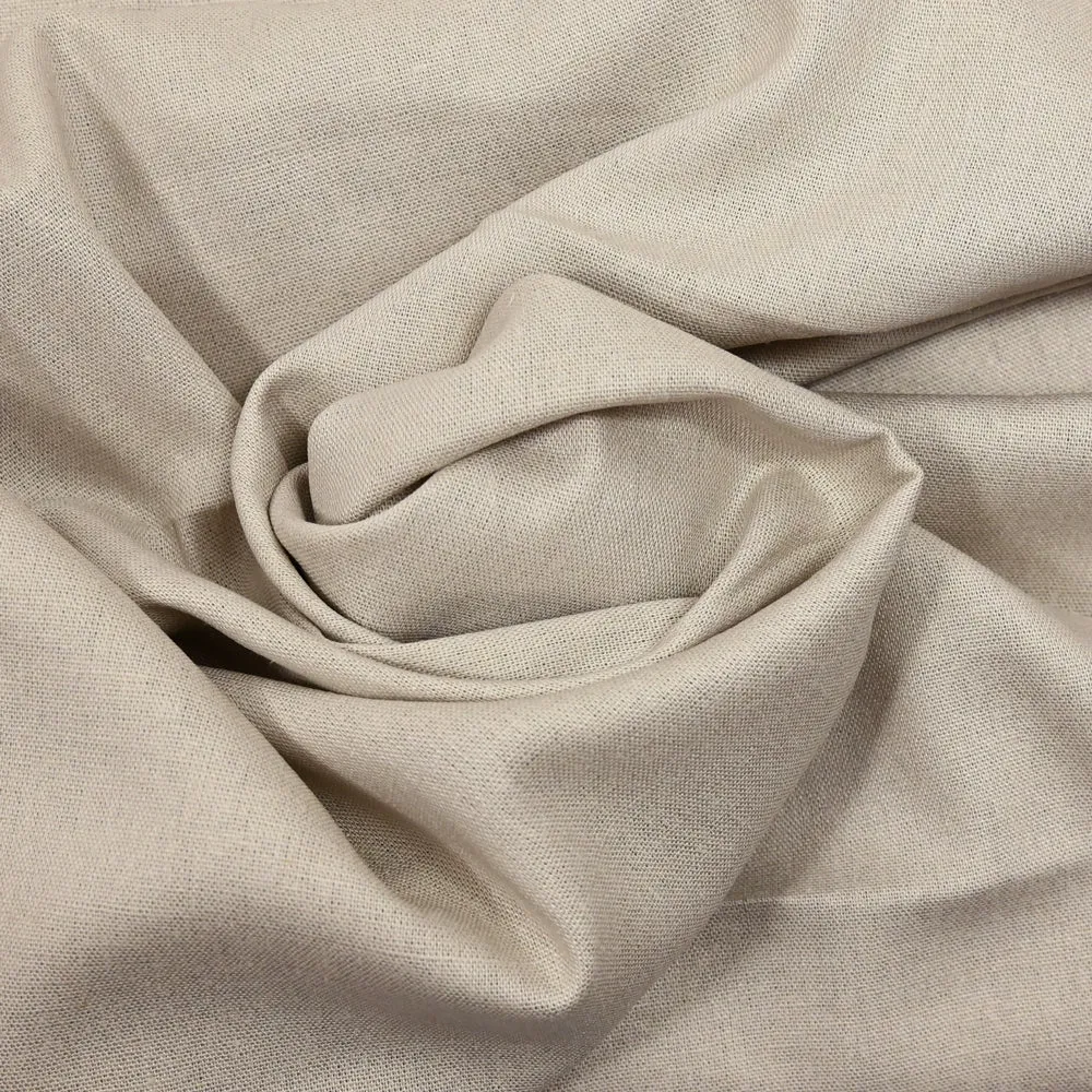 Lin viscose uni sable – Image 2