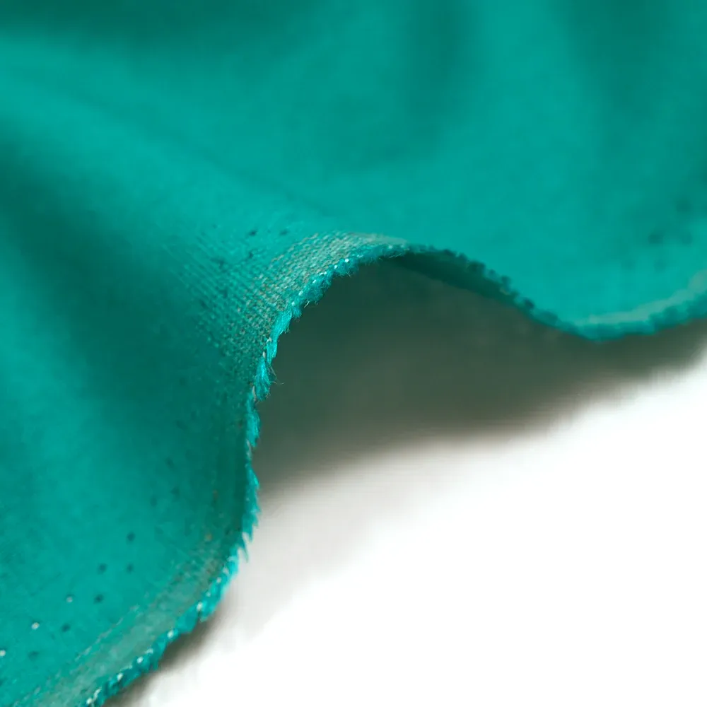 Lin viscose uni turquoise – Image 4