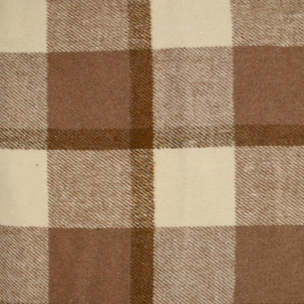 Lainage gratté à carreaux Gina marron glacé – Image 4