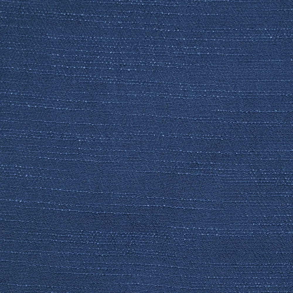 Crépon de viscose doupionné bleu turquin – Image 3