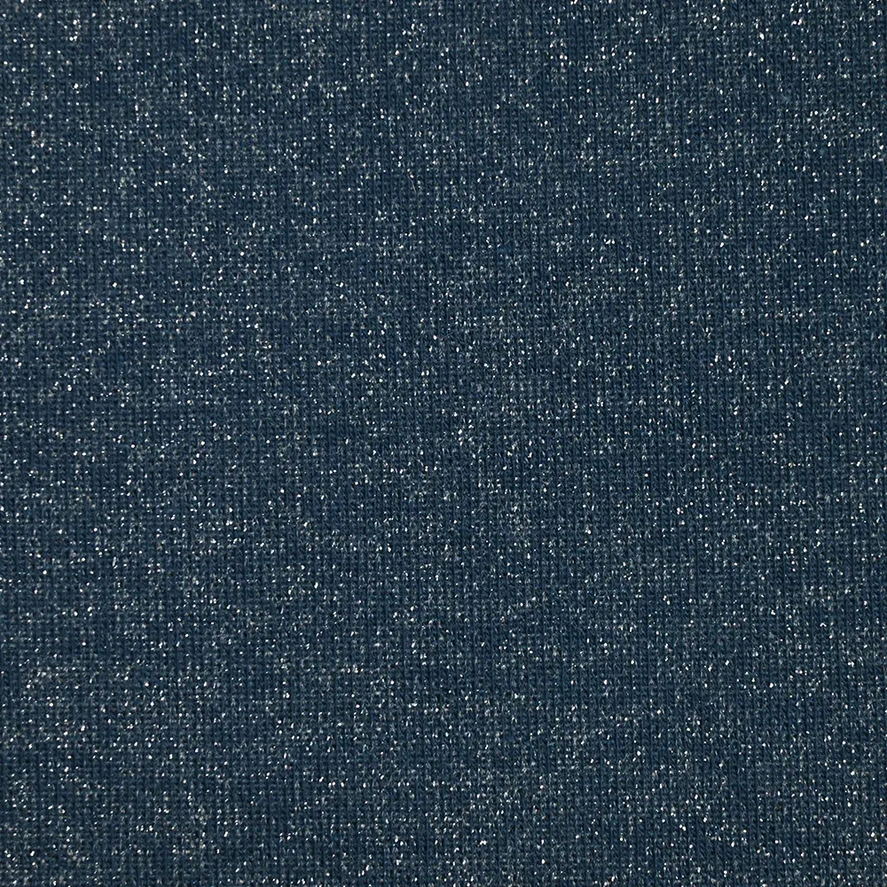 Sweat minkee épais Lurex bleu marine – Image 4