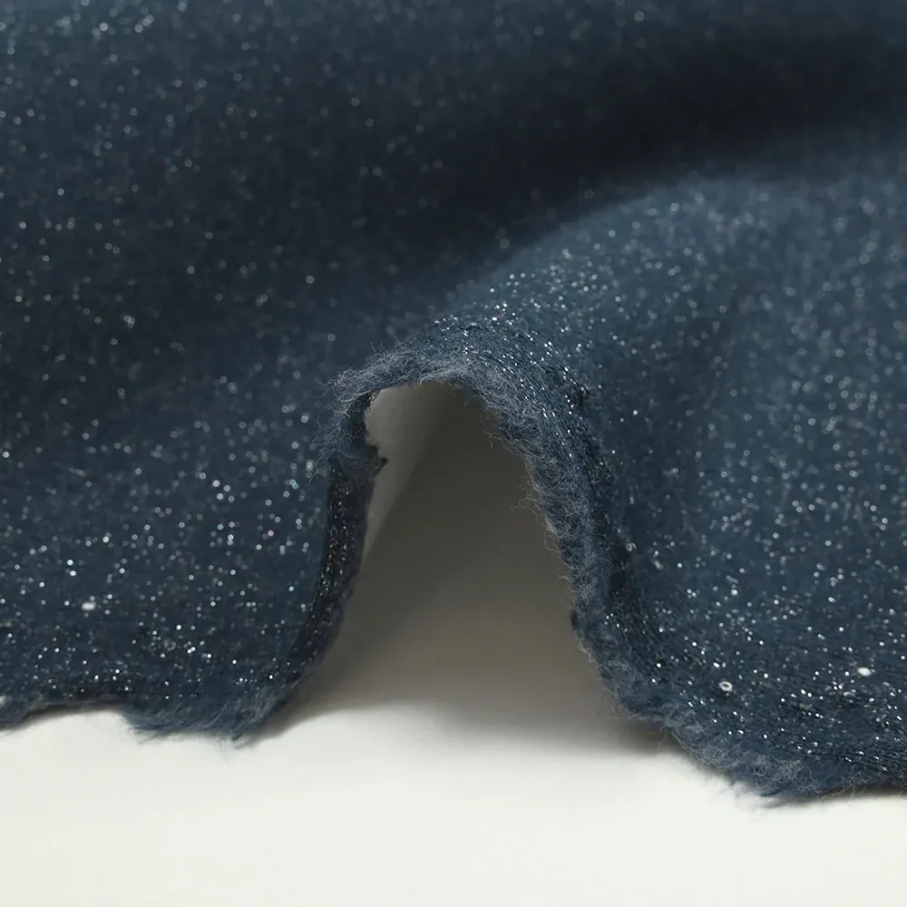 Sweat minkee épais Lurex bleu marine – Image 6