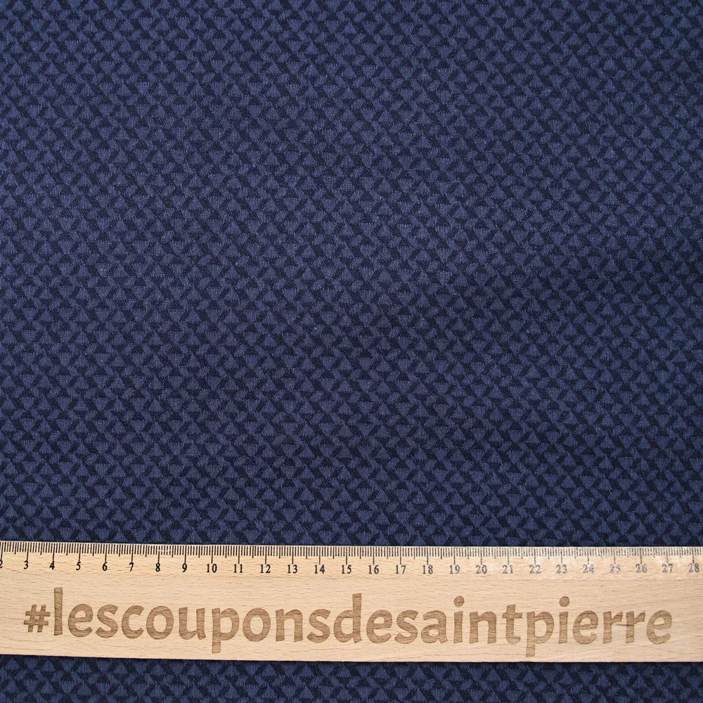 Jacquard polyviscose triangle fond marine – Image 3