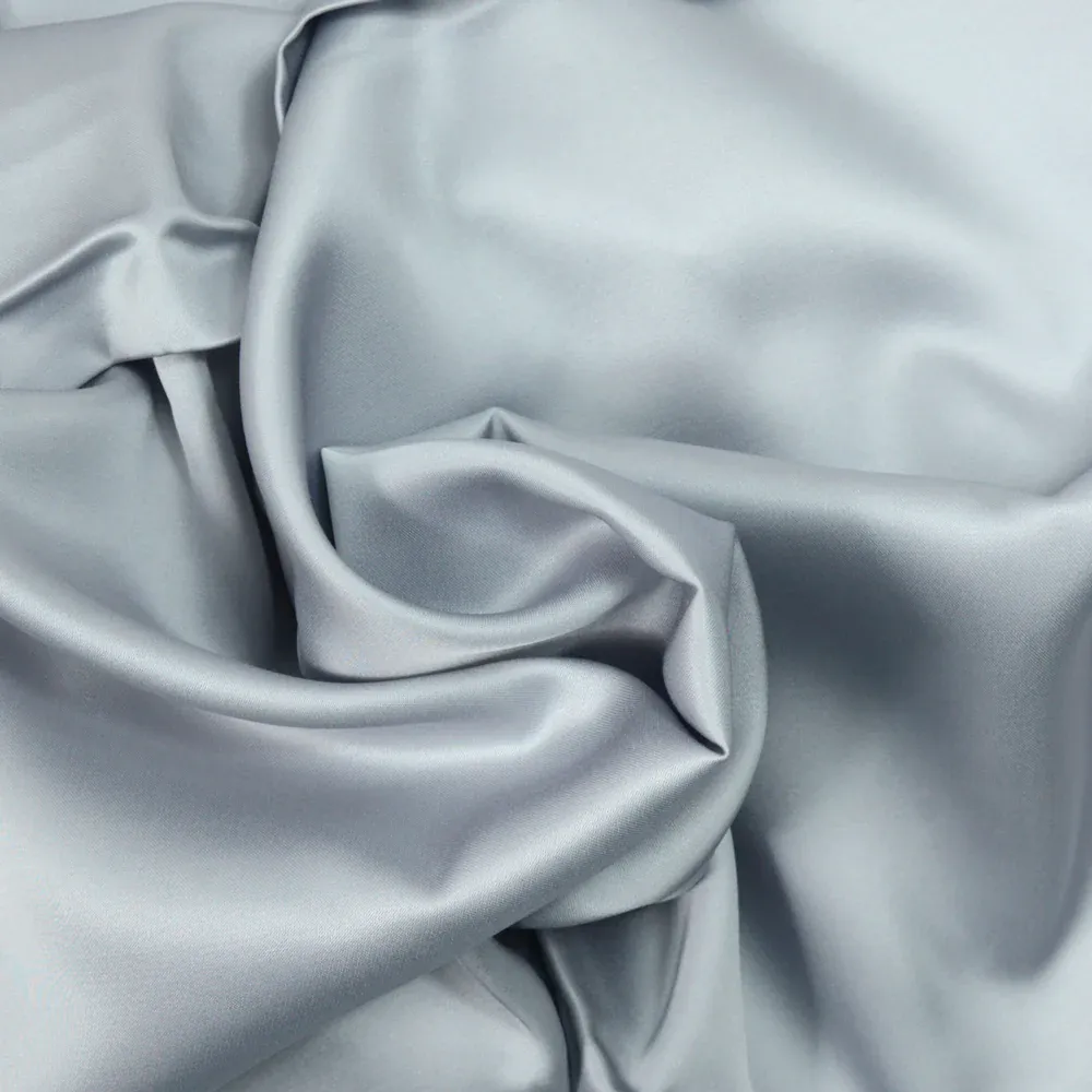 Satin viscose gris – Image 2