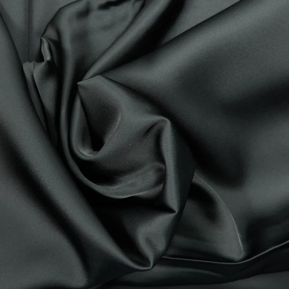 Satin viscose noir – Image 2