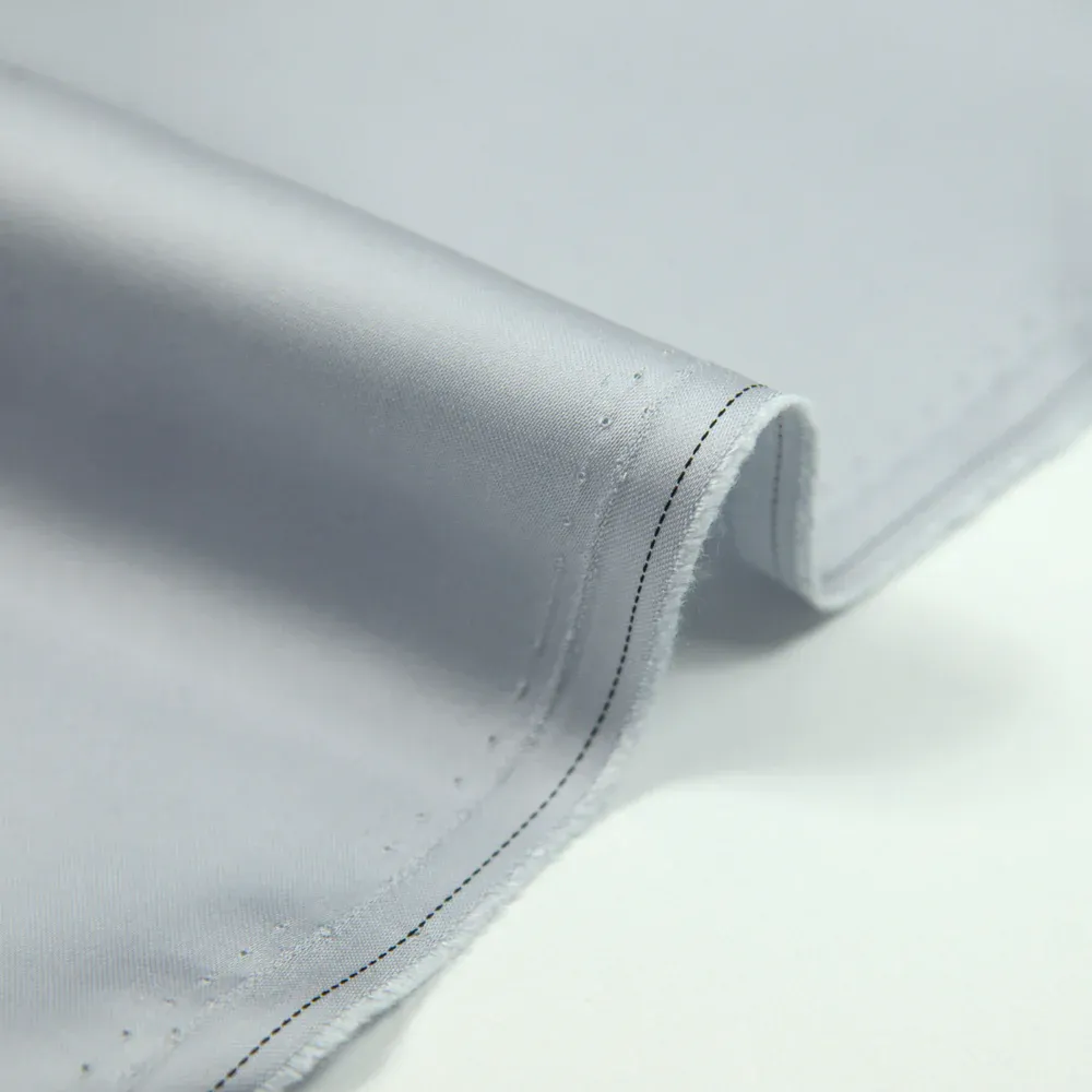 Satin viscose gris – Image 3