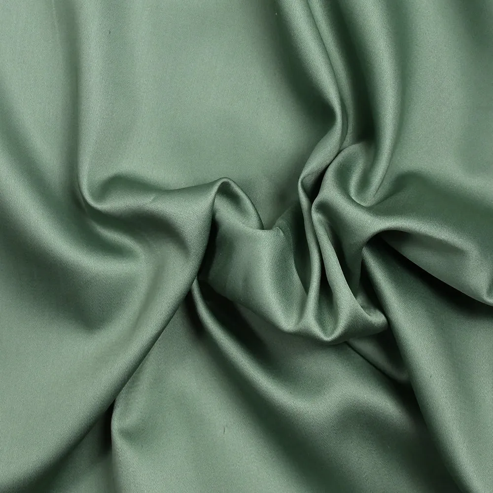 Popeline de coton satinée sauge – Image 3