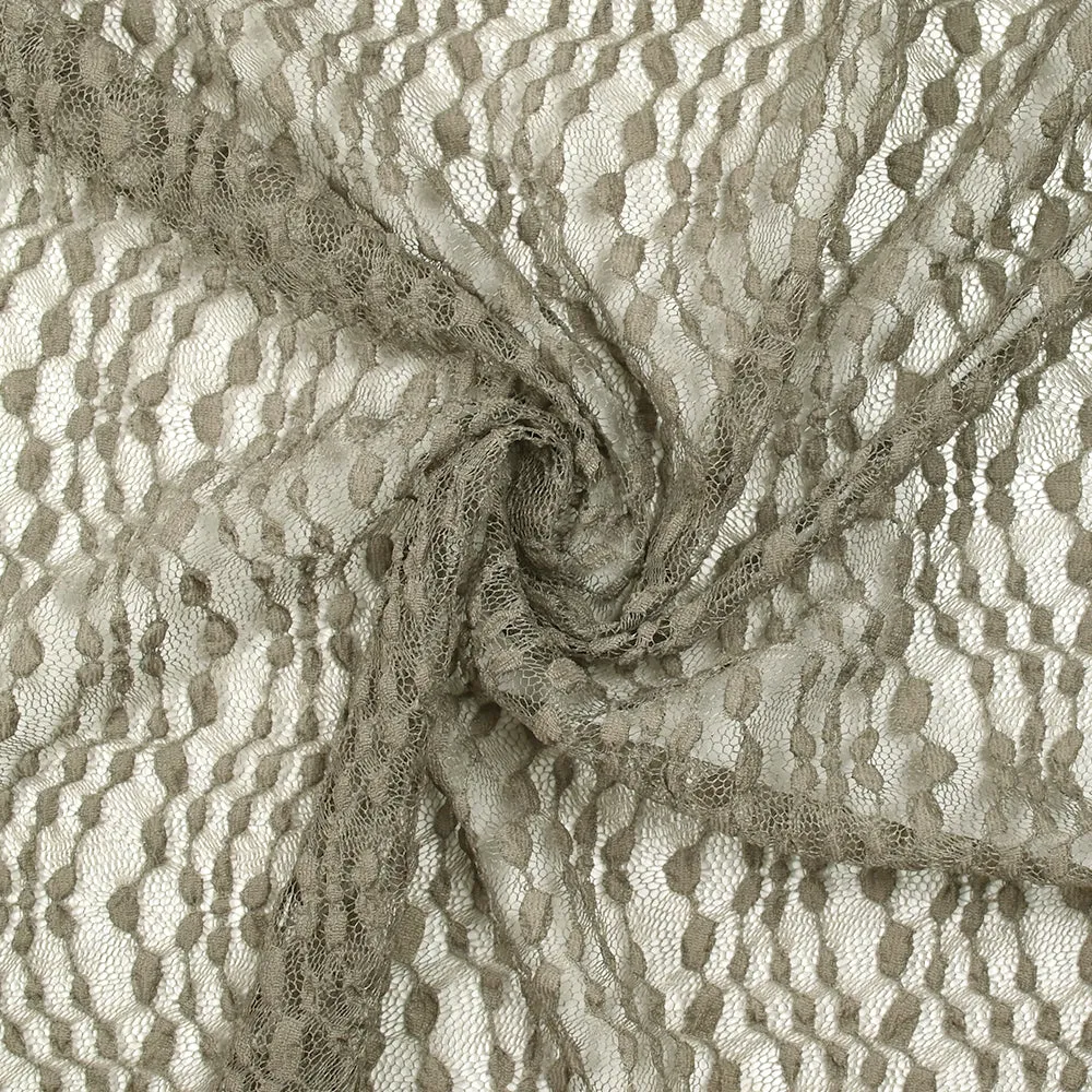 Dentelle polyester Amelia grège – Image 2