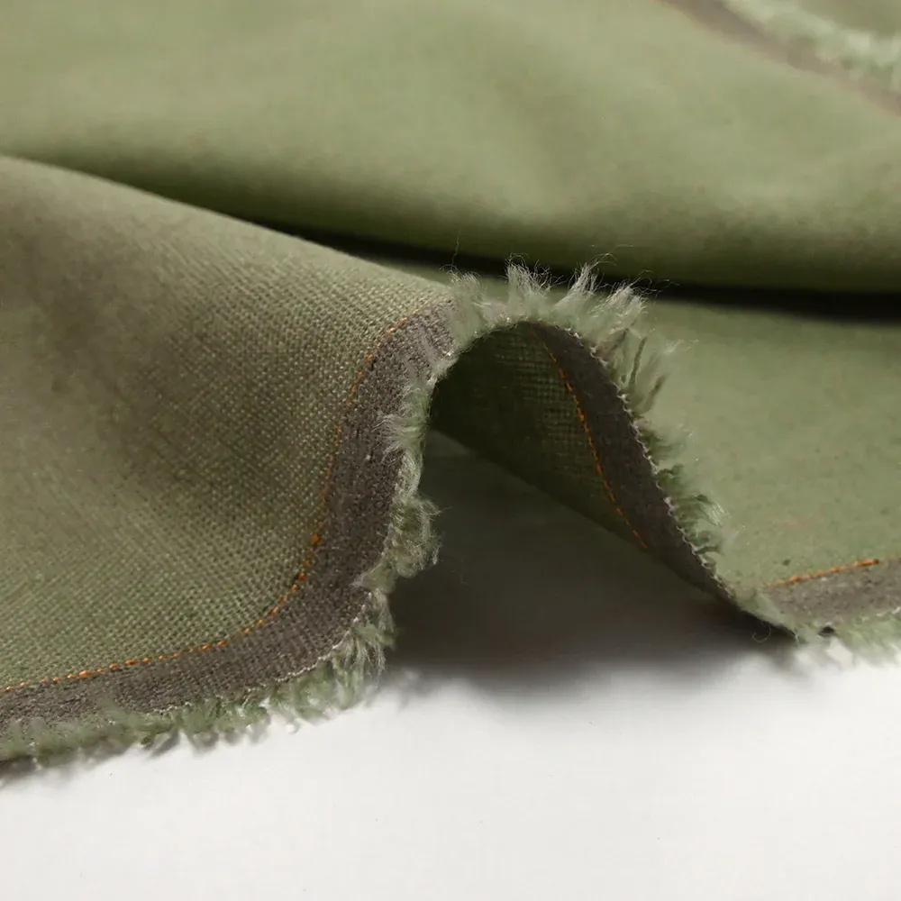 Lin viscose vert militaire – Image 5