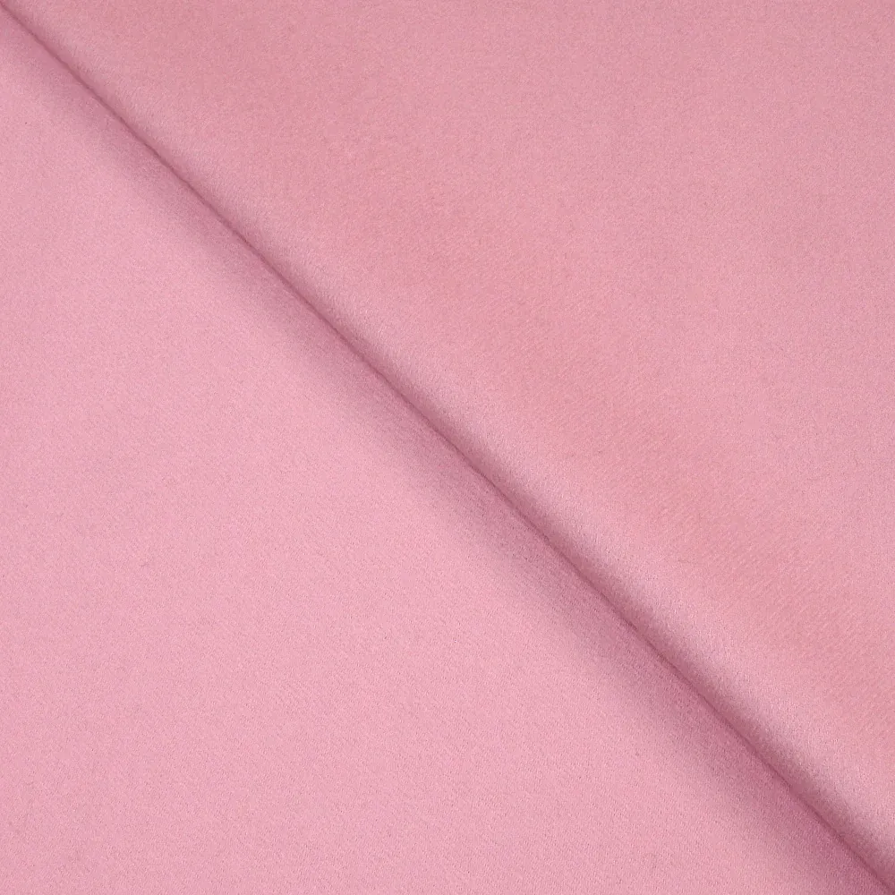 100% cachemire double face rose layette au mètre – Image 5