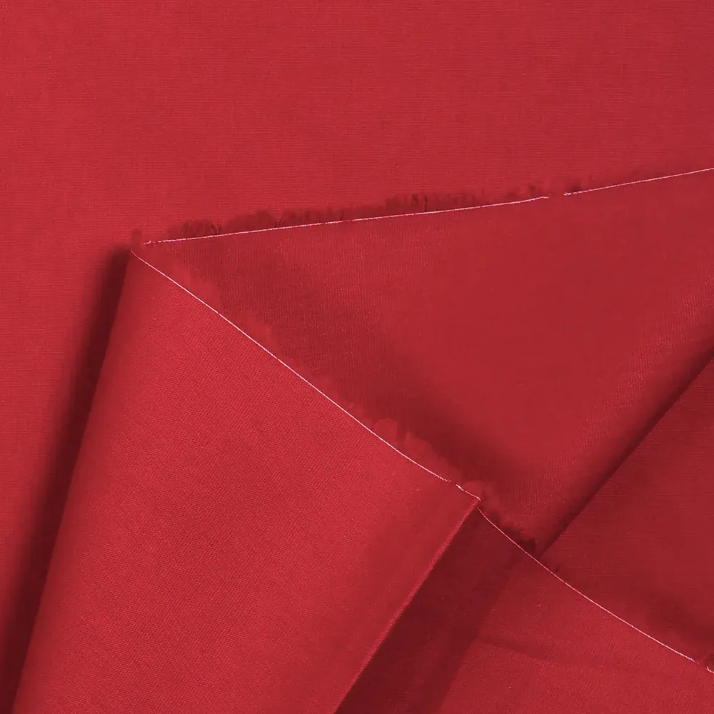 Popeline de coton rouge – Image 3