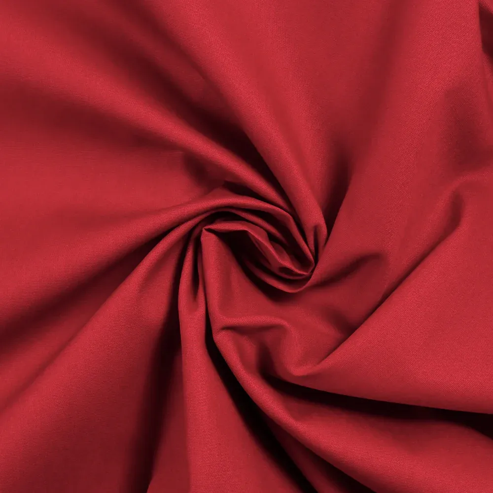 Popeline de coton rouge – Image 2