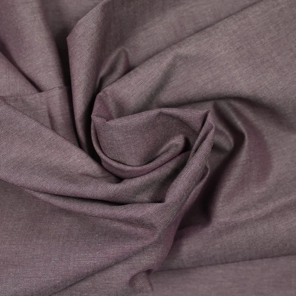 Coton oxford lie de vin – Image 2