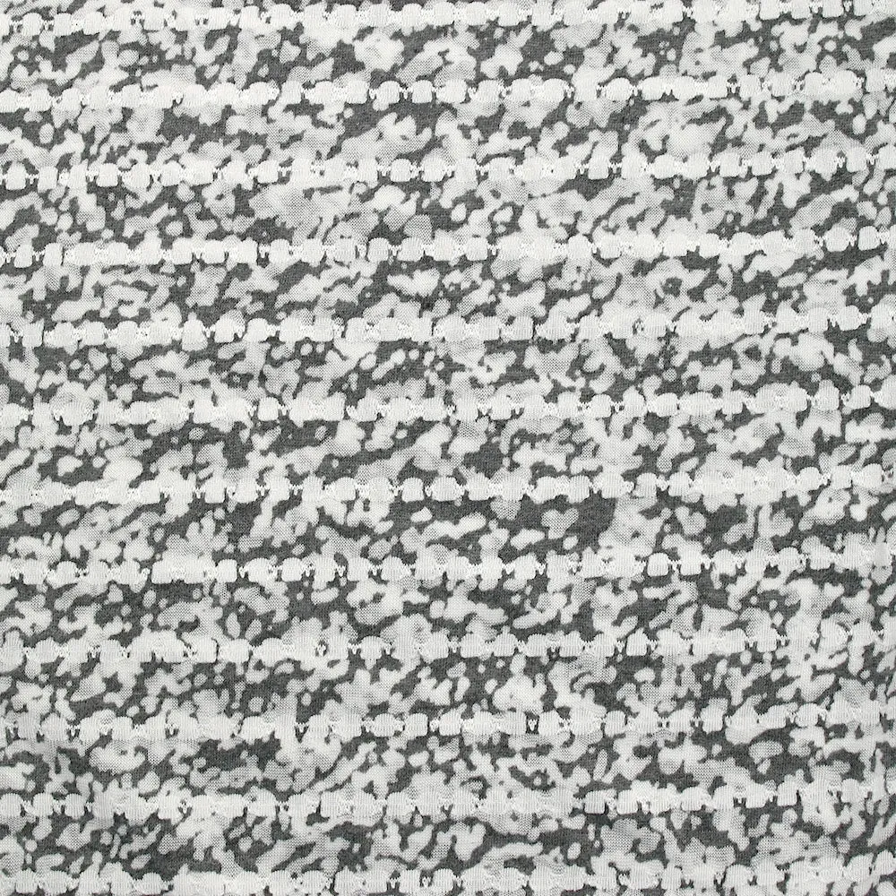 Maille fine fantaisie fumée abstraite gris fond blanc – Image 4