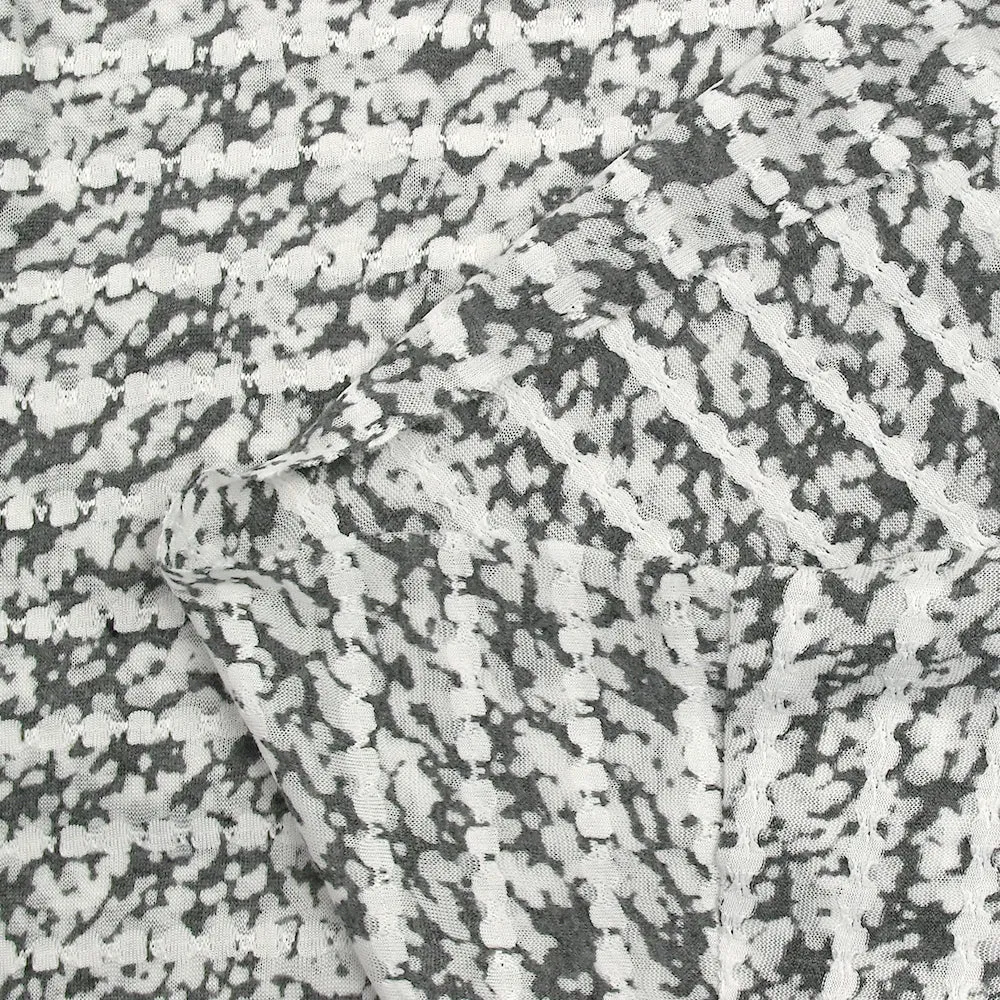 Maille fine fantaisie fumée abstraite gris fond blanc – Image 5