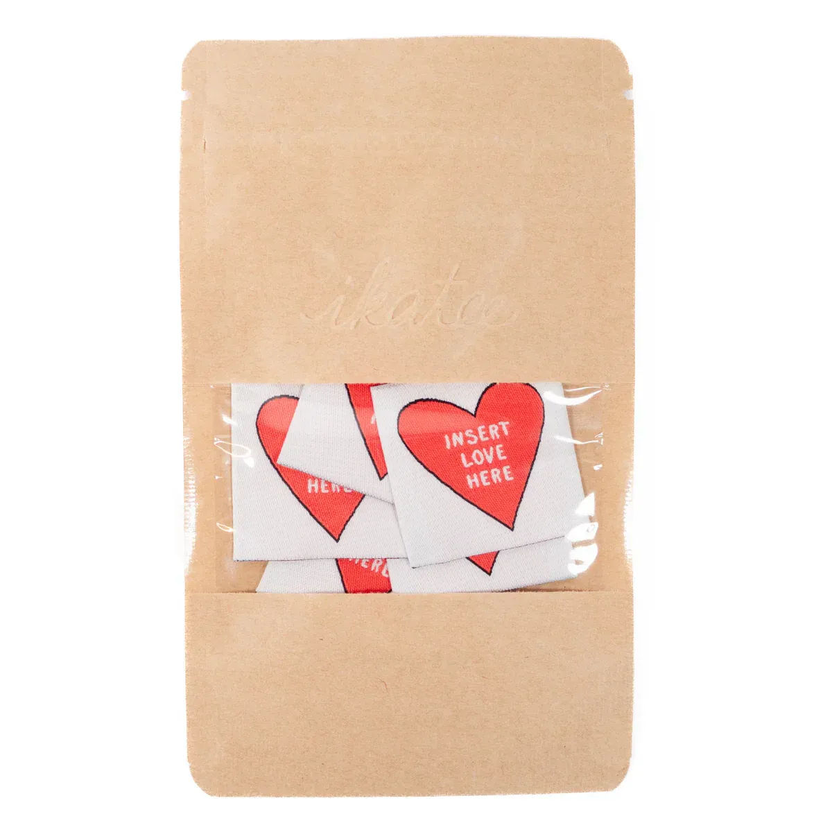 Étiquettes tissées "Insert love here" - x5 – Image 2