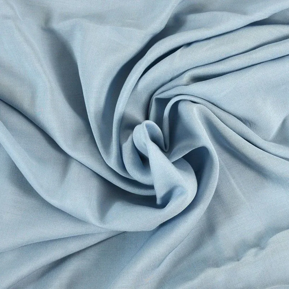 Voile viscose bleu glacier – Image 2