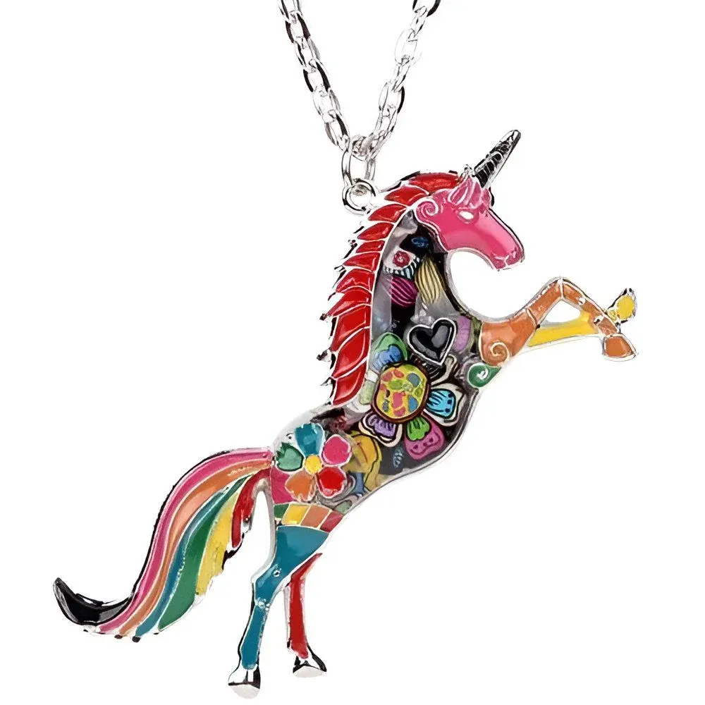 Collier Licorne Éthnique
