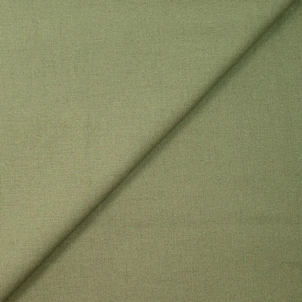 Lin viscose vert militaire