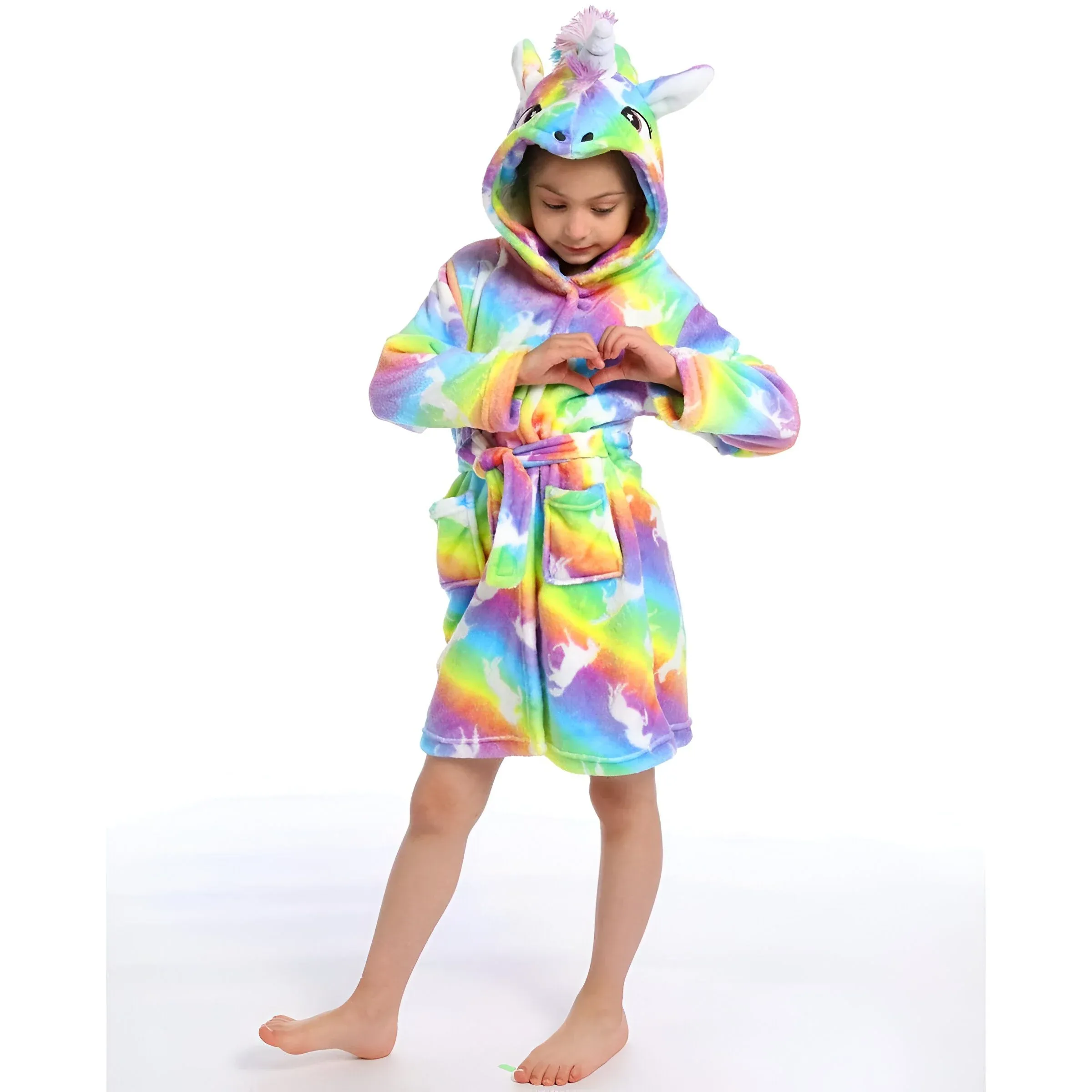 Peignoir Licorne Enfant Multicolore