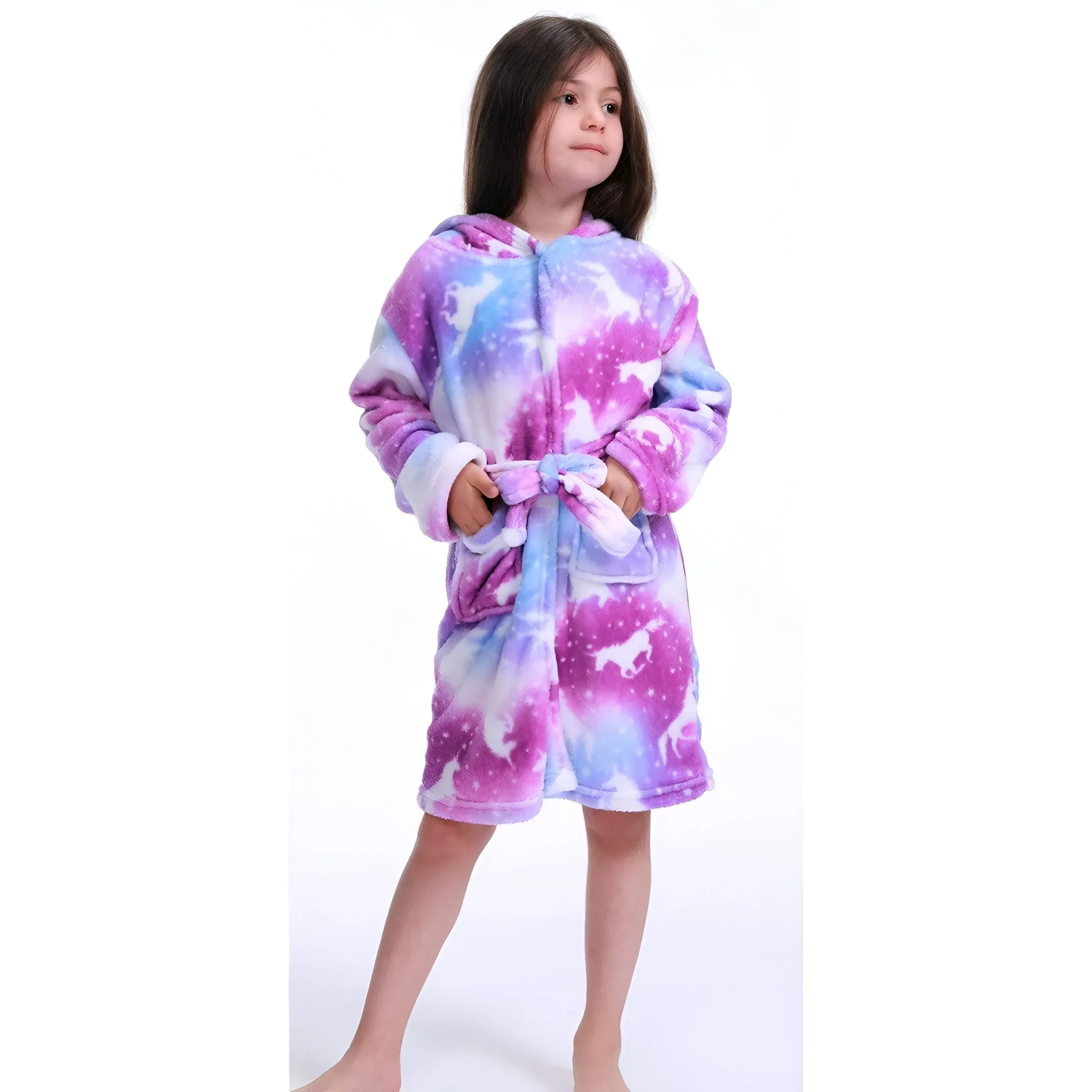 Peignoir Licorne Kawaii Violet – Image 5