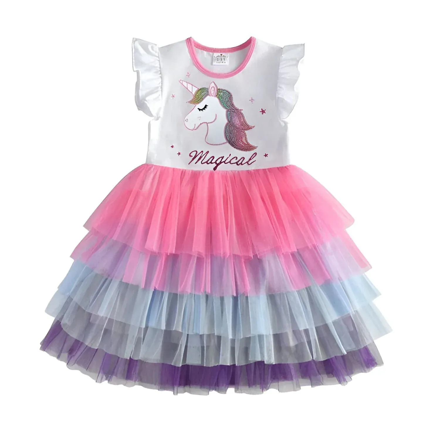Robe Licorne Emoji Petite Fille